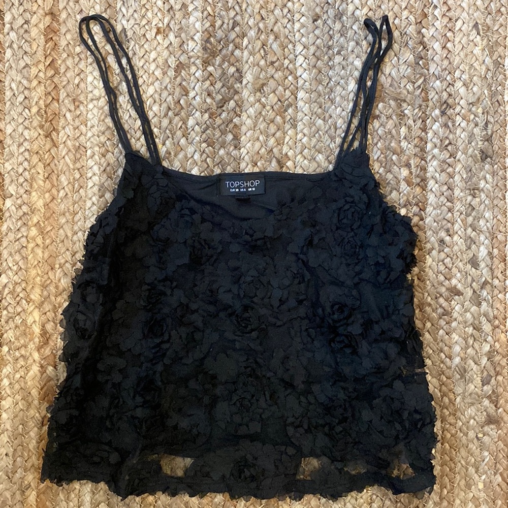 Top shop roses crop tank top